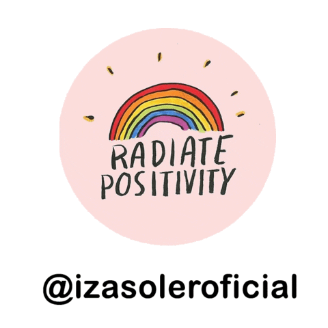 Arco Iris Radiate Positivity Sticker by Izasoler