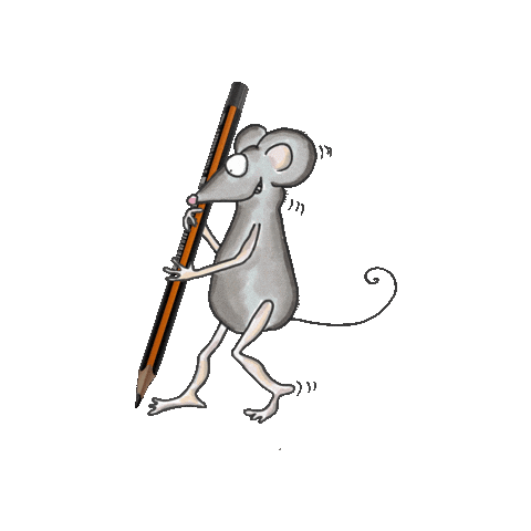 Mouse Writing Sticker