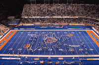 bsubluethunder blue marching band boise boisestate GIF