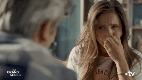 Lea Crying GIF by Un si grand soleil