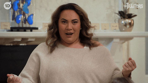 Wow Confused GIF by The Traitors Australia