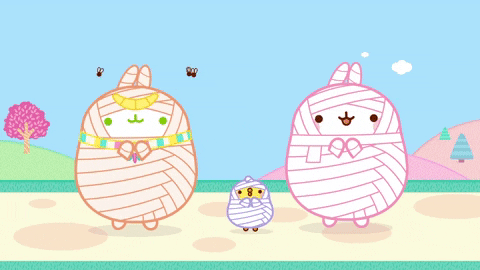 happy dance GIF by Molang.Official