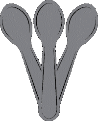 dessert spoons Sticker by NoBaked Cookie Dough