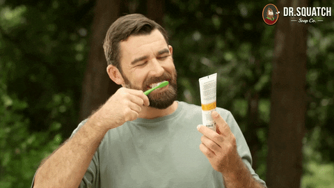 Toothpaste Paste GIF by DrSquatchSoapCo