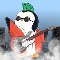 Rock And Roll Yes GIF by Pudgy Penguins