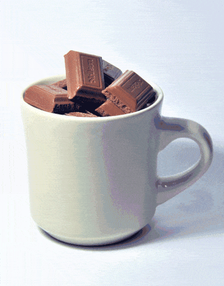 chocolate melting GIF