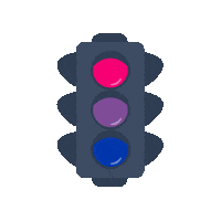 Traffic Light Pride Sticker