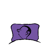 Sleepy Good Night Sticker by Sam Omo