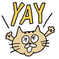 Happy Cat Sticker by aicopan