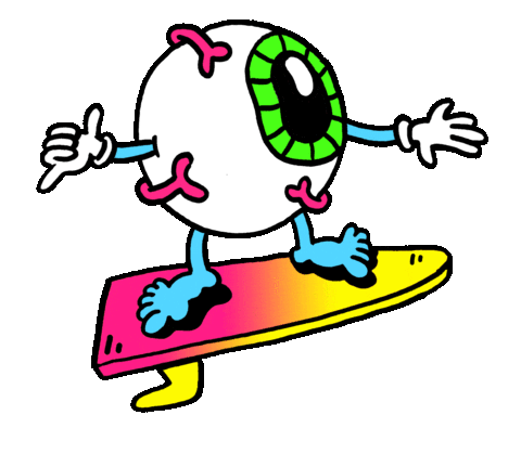 Surf Sticker by Russell Taysom