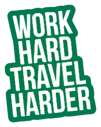 Travelling Play Hard Sticker by pashatravel