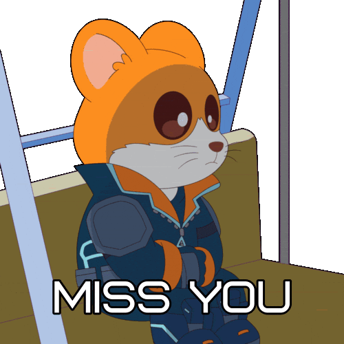 Sad Miss You Sticker by Hamieverse