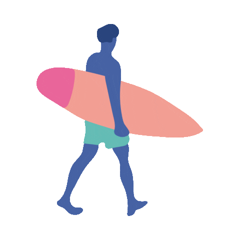 inthedeep giphyupload surfing surfer surfsup Sticker