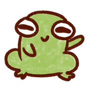 pensamientosdenenufar hello hi frog saludo Sticker