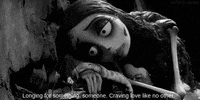 tim burton love GIF