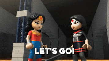 Wonder Woman Running GIF by LEGO