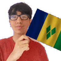 Holding Saint Vincent And The Grenadines Sticker