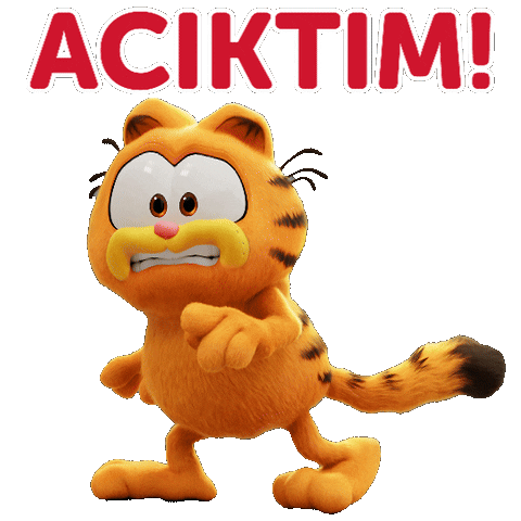 Hungry Garfield Sticker by Domino's Pizza Türkiye