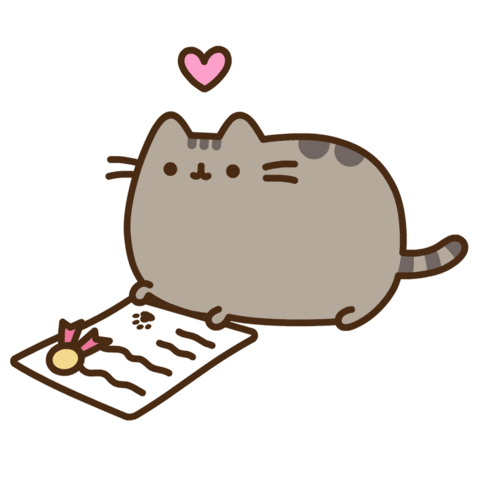 Cat Signing Sticker by Pusheen