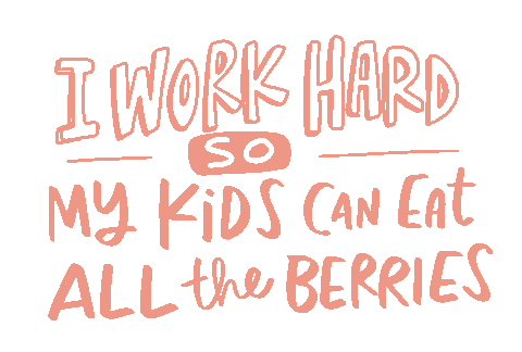 Kids Work Hard Sticker by Lisa Aihara