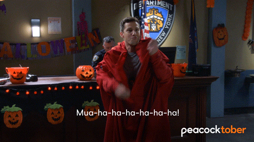 Andy Samberg Halloween GIF by PeacockTV