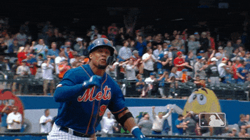 happy carlos gomez GIF by New York Mets