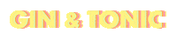 Gin Tonic Sticker