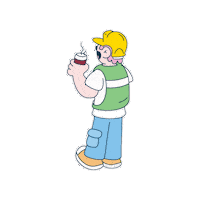 Coffee Latte Sticker by Costa