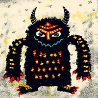 ExWhyZed_Degen animation loop glitch fire GIF