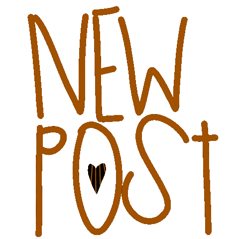 Black Heart New Post Sticker