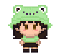 Pixel Frog Sticker