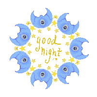Good Night Sticker by daisy maize