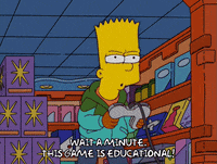 happy bart simpson GIF