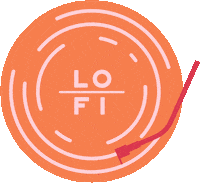 High Five Record Player Sticker by Lo-Fi Aperitifs