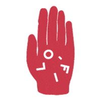 High Five Record Player Sticker by Lo-Fi Aperitifs