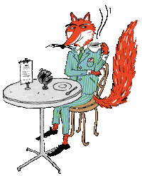 Fox Nyc Sticker by Maison Kitsuné