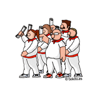 San Fermin Fiesta Sticker by Txikito