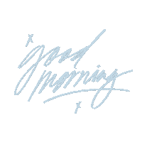Good Morning Hand Lettering Sticker