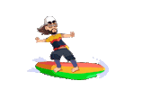 Happy Surf Sticker
