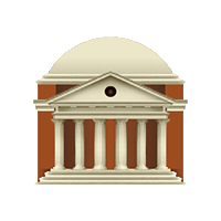 Uva Rotunda Sticker by University of Virginia