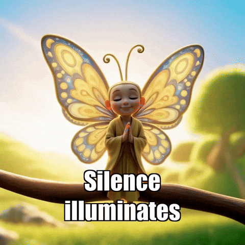 Silence GIF by BuddhaFlyJourney