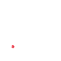 Digital art gif. Red pair of lips appears, speaking against a transparent background. A yellow speech bubble extends from the lips, reading, “Break the silence. End domestic violence!”