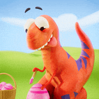 Excited Painting GIF by Claynosaurz