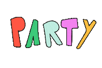 Happy Party Sticker by Muchable