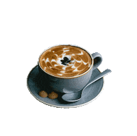 4D_cafeladeria love coffe happy day 4d Sticker