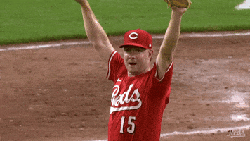 Shocked Celebration GIF by Cincinnati Reds