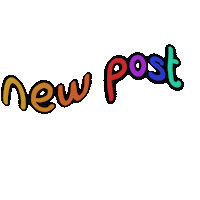 Rainbow New Post Sticker
