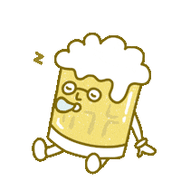 jennifershek beer sleepy jennifershek chaaa Sticker