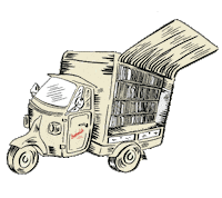 Bookmobile Sticker by The Sketchbook Project