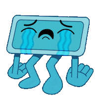 Sad Cry Sticker